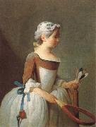 Jean Baptiste Simeon Chardin, girl with shuttlecock